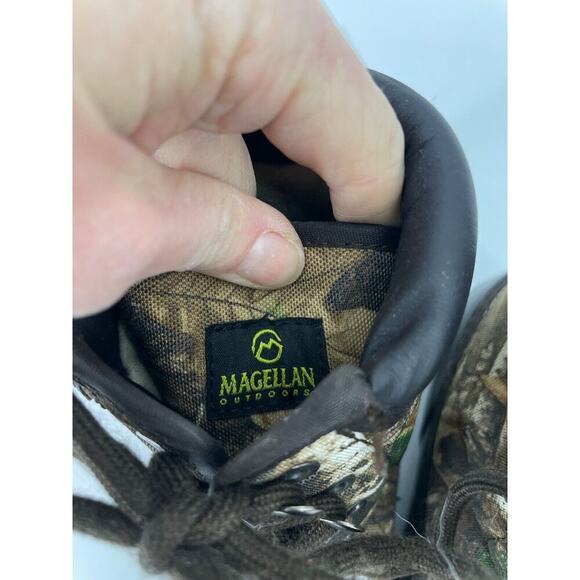 Magellan Camo Hunting Duck Boots Youth Size 4 Realtree Fishing Rain Mud Rubber - Picture 8 of 12